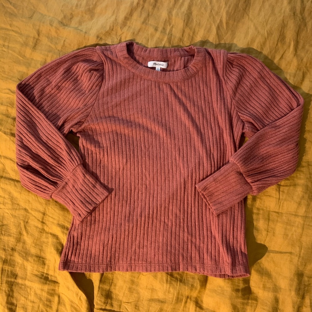 Madewell bubble sleeve sweater